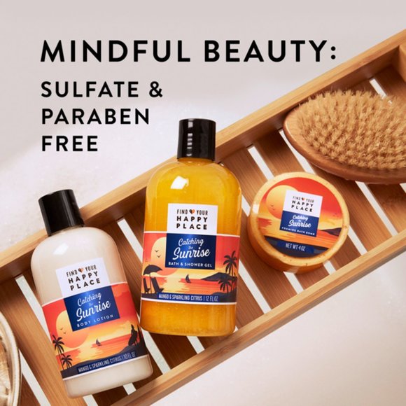 Find Your Happy Place Foaming Bath Bomb Catching the Sunrise Mango Citrus 4oz - Picture 6 of 8